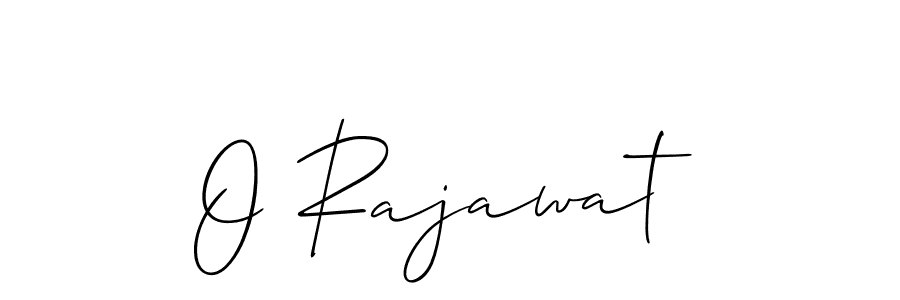 if you are searching for the best signature style for your name O Rajawat. so please give up your signature search. here we have designed multiple signature styles  using Allison_Script. O Rajawat signature style 2 images and pictures png