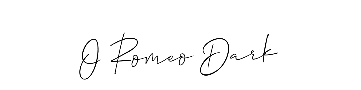Also we have O Romeo Dark name is the best signature style. Create professional handwritten signature collection using Allison_Script autograph style. O Romeo Dark signature style 2 images and pictures png