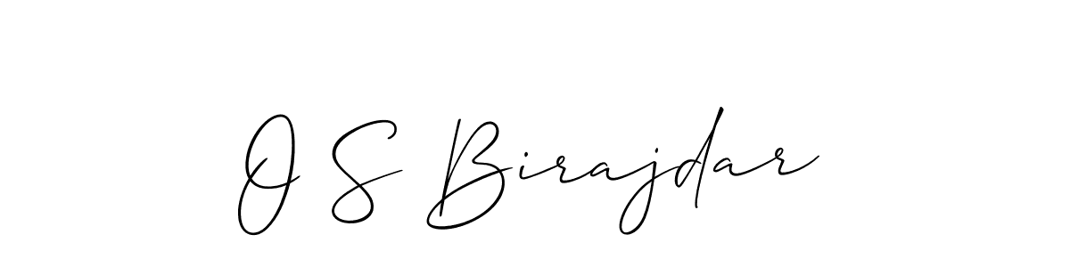 Use a signature maker to create a handwritten signature online. With this signature software, you can design (Allison_Script) your own signature for name O S Birajdar. O S Birajdar signature style 2 images and pictures png