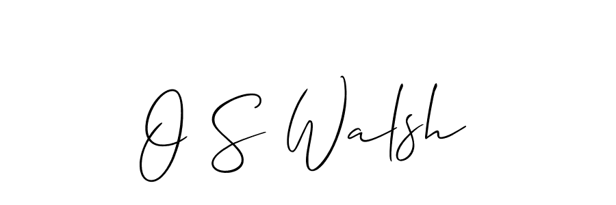 Also You can easily find your signature by using the search form. We will create O S Walsh name handwritten signature images for you free of cost using Allison_Script sign style. O S Walsh signature style 2 images and pictures png