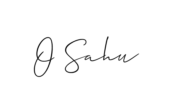 The best way (Allison_Script) to make a short signature is to pick only two or three words in your name. The name O Sahu include a total of six letters. For converting this name. O Sahu signature style 2 images and pictures png