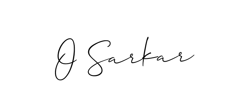 The best way (Allison_Script) to make a short signature is to pick only two or three words in your name. The name O Sarkar include a total of six letters. For converting this name. O Sarkar signature style 2 images and pictures png
