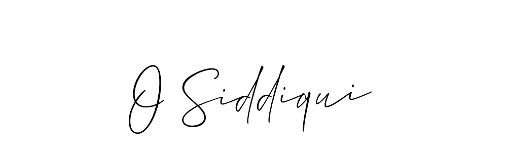 Make a beautiful signature design for name O Siddiqui. With this signature (Allison_Script) style, you can create a handwritten signature for free. O Siddiqui signature style 2 images and pictures png