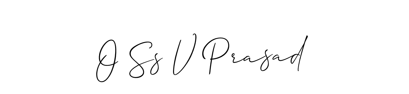 Make a beautiful signature design for name O Ss V Prasad. With this signature (Allison_Script) style, you can create a handwritten signature for free. O Ss V Prasad signature style 2 images and pictures png