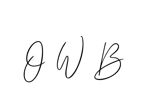 Also You can easily find your signature by using the search form. We will create O W B name handwritten signature images for you free of cost using Allison_Script sign style. O W B signature style 2 images and pictures png