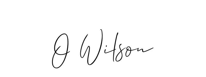 Make a beautiful signature design for name O Wilson. Use this online signature maker to create a handwritten signature for free. O Wilson signature style 2 images and pictures png