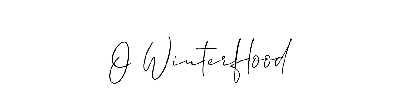 Also we have O Winterflood name is the best signature style. Create professional handwritten signature collection using Allison_Script autograph style. O Winterflood signature style 2 images and pictures png