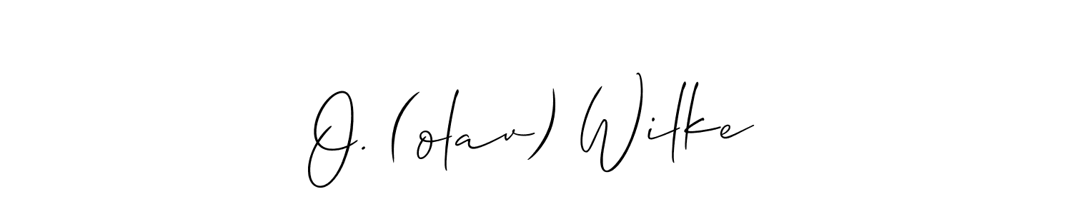 Best and Professional Signature Style for O. (olav) Wilke. Allison_Script Best Signature Style Collection. O. (olav) Wilke signature style 2 images and pictures png