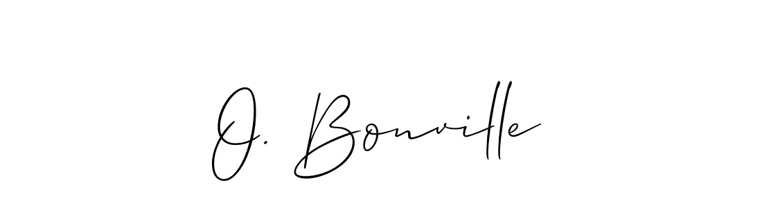 Best and Professional Signature Style for O. Bonville. Allison_Script Best Signature Style Collection. O. Bonville signature style 2 images and pictures png