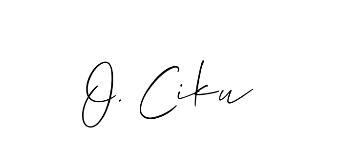 You can use this online signature creator to create a handwritten signature for the name O. Ciku. This is the best online autograph maker. O. Ciku signature style 2 images and pictures png