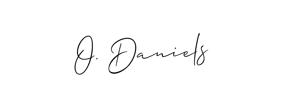 How to Draw O. Daniels signature style? Allison_Script is a latest design signature styles for name O. Daniels. O. Daniels signature style 2 images and pictures png