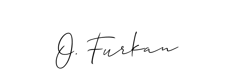 Best and Professional Signature Style for O. Furkan. Allison_Script Best Signature Style Collection. O. Furkan signature style 2 images and pictures png