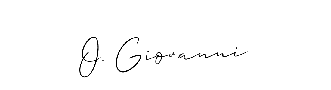 Allison_Script is a professional signature style that is perfect for those who want to add a touch of class to their signature. It is also a great choice for those who want to make their signature more unique. Get O. Giovanni name to fancy signature for free. O. Giovanni signature style 2 images and pictures png