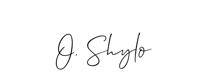 O. Shylo stylish signature style. Best Handwritten Sign (Allison_Script) for my name. Handwritten Signature Collection Ideas for my name O. Shylo. O. Shylo signature style 2 images and pictures png