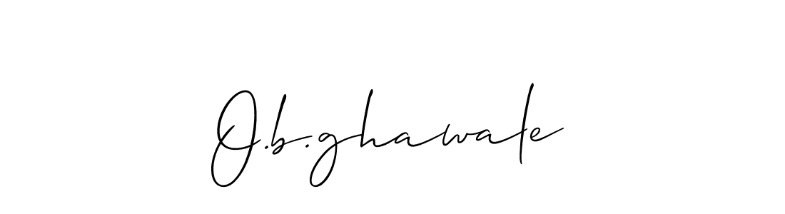 Make a short O.b.ghawale signature style. Manage your documents anywhere anytime using Allison_Script. Create and add eSignatures, submit forms, share and send files easily. O.b.ghawale signature style 2 images and pictures png