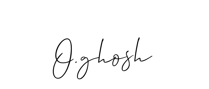 Make a beautiful signature design for name O.ghosh. With this signature (Allison_Script) style, you can create a handwritten signature for free. O.ghosh signature style 2 images and pictures png