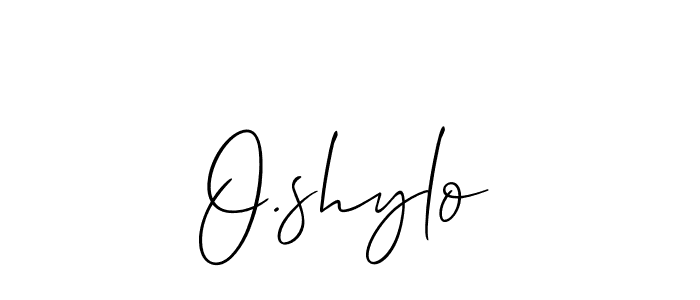 Best and Professional Signature Style for O.shylo. Allison_Script Best Signature Style Collection. O.shylo signature style 2 images and pictures png