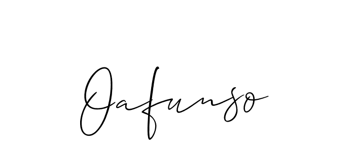 Make a beautiful signature design for name Oafunso. Use this online signature maker to create a handwritten signature for free. Oafunso signature style 2 images and pictures png