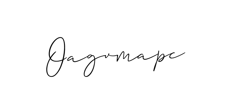 The best way (Allison_Script) to make a short signature is to pick only two or three words in your name. The name Oagvmapc include a total of six letters. For converting this name. Oagvmapc signature style 2 images and pictures png