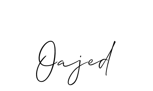 Best and Professional Signature Style for Oajed. Allison_Script Best Signature Style Collection. Oajed signature style 2 images and pictures png