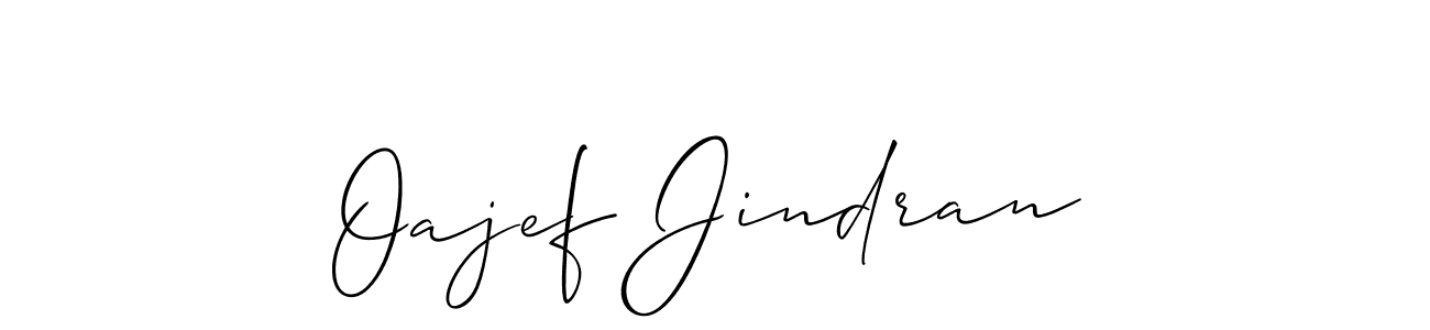 Design your own signature with our free online signature maker. With this signature software, you can create a handwritten (Allison_Script) signature for name Oajef Jindran. Oajef Jindran signature style 2 images and pictures png