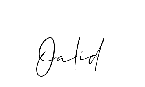 Check out images of Autograph of Oalid name. Actor Oalid Signature Style. Allison_Script is a professional sign style online. Oalid signature style 2 images and pictures png