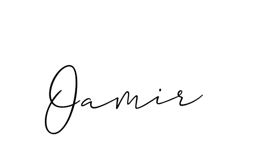 The best way (Allison_Script) to make a short signature is to pick only two or three words in your name. The name Oamir include a total of six letters. For converting this name. Oamir signature style 2 images and pictures png