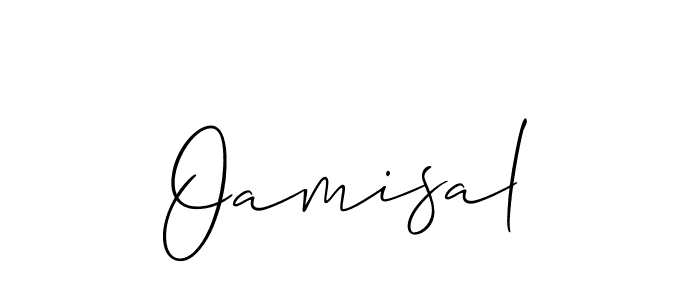 How to Draw Oamisal signature style? Allison_Script is a latest design signature styles for name Oamisal. Oamisal signature style 2 images and pictures png