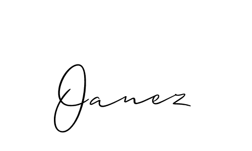 Allison_Script is a professional signature style that is perfect for those who want to add a touch of class to their signature. It is also a great choice for those who want to make their signature more unique. Get Oanez name to fancy signature for free. Oanez signature style 2 images and pictures png