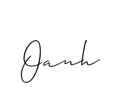 It looks lik you need a new signature style for name Oanh. Design unique handwritten (Allison_Script) signature with our free signature maker in just a few clicks. Oanh signature style 2 images and pictures png