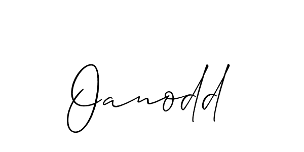 Best and Professional Signature Style for Oanodd. Allison_Script Best Signature Style Collection. Oanodd signature style 2 images and pictures png