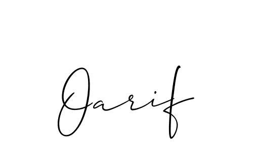 Make a beautiful signature design for name Oarif. Use this online signature maker to create a handwritten signature for free. Oarif signature style 2 images and pictures png