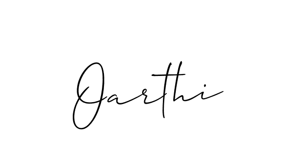 Use a signature maker to create a handwritten signature online. With this signature software, you can design (Allison_Script) your own signature for name Oarthi. Oarthi signature style 2 images and pictures png