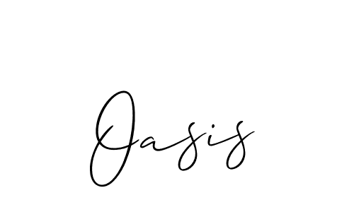 You should practise on your own different ways (Allison_Script) to write your name (Oasis) in signature. don't let someone else do it for you. Oasis signature style 2 images and pictures png