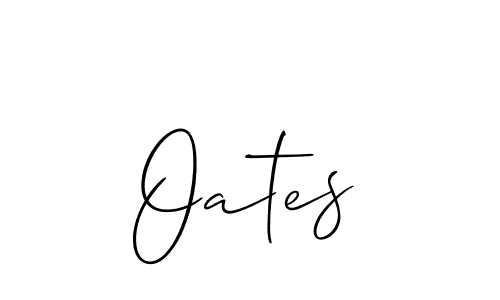 Create a beautiful signature design for name Oates. With this signature (Allison_Script) fonts, you can make a handwritten signature for free. Oates signature style 2 images and pictures png