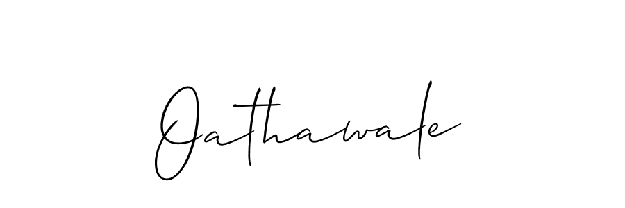 How to make Oathawale name signature. Use Allison_Script style for creating short signs online. This is the latest handwritten sign. Oathawale signature style 2 images and pictures png
