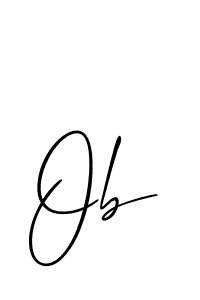 Use a signature maker to create a handwritten signature online. With this signature software, you can design (Allison_Script) your own signature for name Ob. Ob signature style 2 images and pictures png