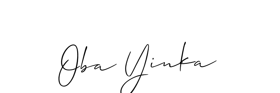 Similarly Allison_Script is the best handwritten signature design. Signature creator online .You can use it as an online autograph creator for name Oba Yinka. Oba Yinka signature style 2 images and pictures png