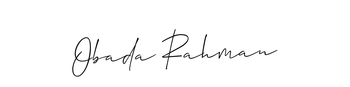 Once you've used our free online signature maker to create your best signature Allison_Script style, it's time to enjoy all of the benefits that Obada Rahman name signing documents. Obada Rahman signature style 2 images and pictures png