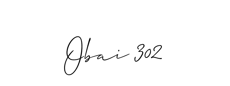 How to Draw Obai 302 signature style? Allison_Script is a latest design signature styles for name Obai 302. Obai 302 signature style 2 images and pictures png