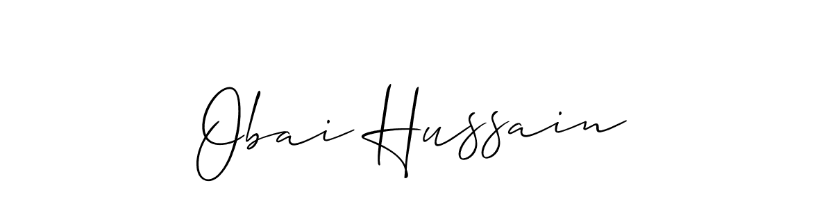 This is the best signature style for the Obai Hussain name. Also you like these signature font (Allison_Script). Mix name signature. Obai Hussain signature style 2 images and pictures png