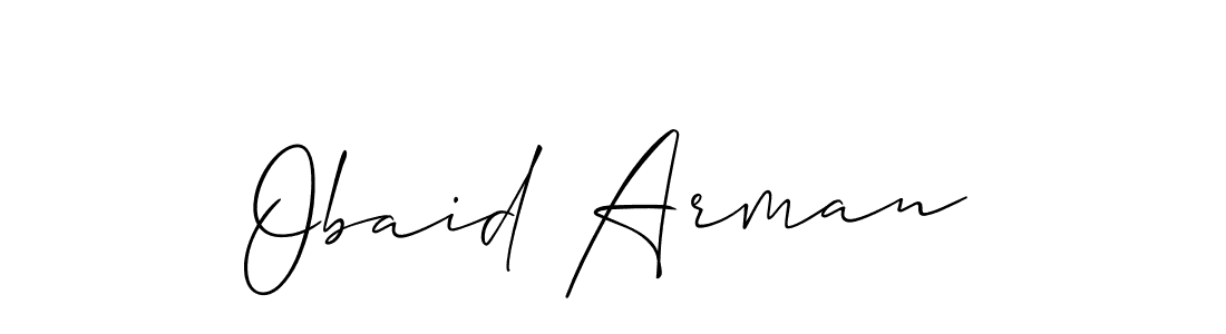 Make a beautiful signature design for name Obaid Arman. Use this online signature maker to create a handwritten signature for free. Obaid Arman signature style 2 images and pictures png