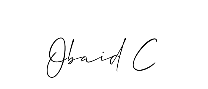 Here are the top 10 professional signature styles for the name Obaid C. These are the best autograph styles you can use for your name. Obaid C signature style 2 images and pictures png