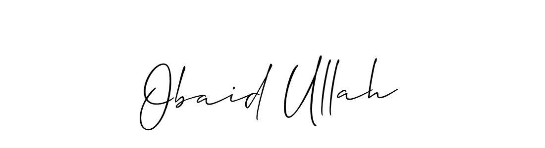 Create a beautiful signature design for name Obaid Ullah. With this signature (Allison_Script) fonts, you can make a handwritten signature for free. Obaid Ullah signature style 2 images and pictures png