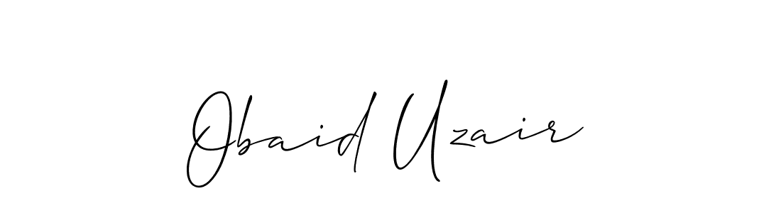 It looks lik you need a new signature style for name Obaid Uzair. Design unique handwritten (Allison_Script) signature with our free signature maker in just a few clicks. Obaid Uzair signature style 2 images and pictures png