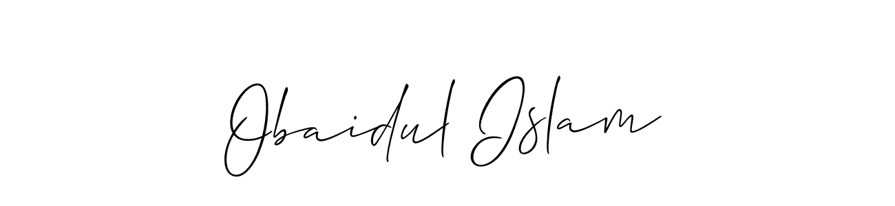 You should practise on your own different ways (Allison_Script) to write your name (Obaidul Islam) in signature. don't let someone else do it for you. Obaidul Islam signature style 2 images and pictures png