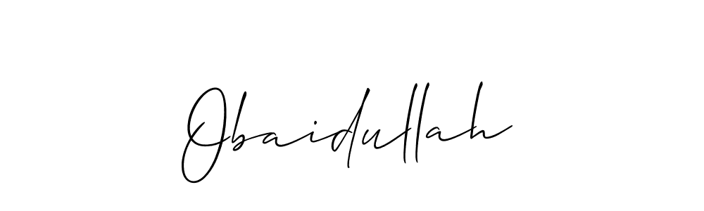 You should practise on your own different ways (Allison_Script) to write your name (Obaidullah) in signature. don't let someone else do it for you. Obaidullah signature style 2 images and pictures png