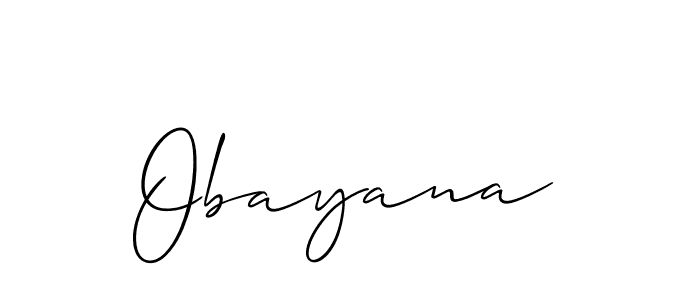 Once you've used our free online signature maker to create your best signature Allison_Script style, it's time to enjoy all of the benefits that Obayana name signing documents. Obayana signature style 2 images and pictures png