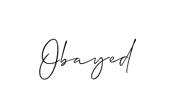 Obayed stylish signature style. Best Handwritten Sign (Allison_Script) for my name. Handwritten Signature Collection Ideas for my name Obayed. Obayed signature style 2 images and pictures png