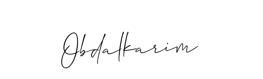 How to Draw Obdalkarim signature style? Allison_Script is a latest design signature styles for name Obdalkarim. Obdalkarim signature style 2 images and pictures png